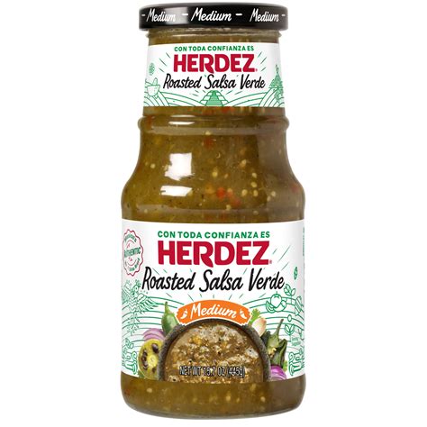 Herdez Fire Roasted Verde, Mexican Salsa, Tortilla Chip Dip