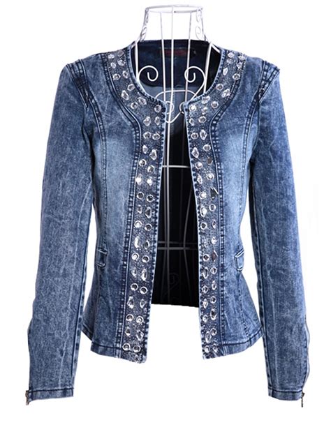 sequin denim jacket