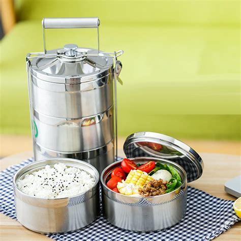 ⚡️Buy Maxbell Stainless Steel Thermal Insulated Stackable Lunch Bento ...