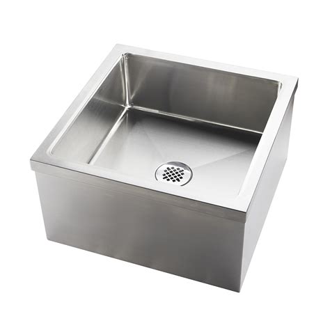 24″ x 24″ x 13″ Stainless Steel Floor Mop Sink | 304 Stainless Steel ...