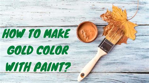 Paint the Town Gold: Creating Metallic Magic