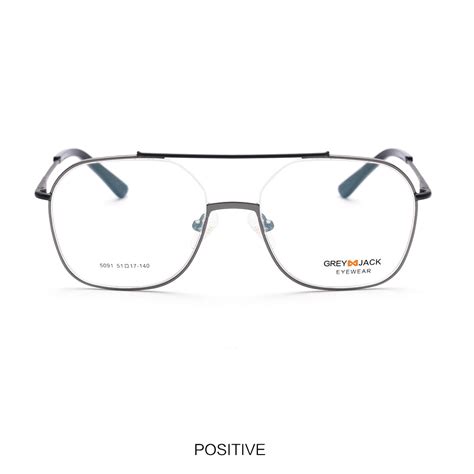 GREY JACK Square Pilot Spectacle Frame for Men Women Stylish Eyewear 5 ...