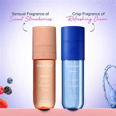 Refresh+ Sea Breeze & Sweet Berry Body Mist Duo – Aqualogica