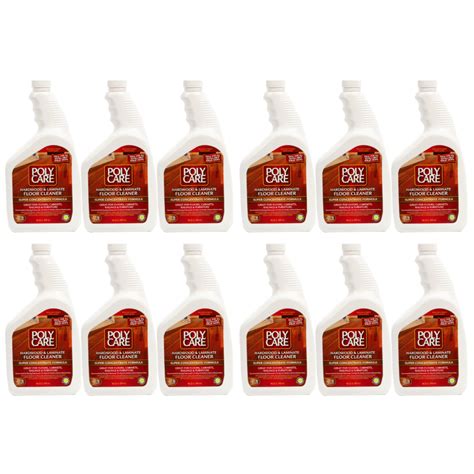 POLYCARE Hardwood Floor Cleaner Super Concentrate - 32 Fl Oz (12 Pack ...