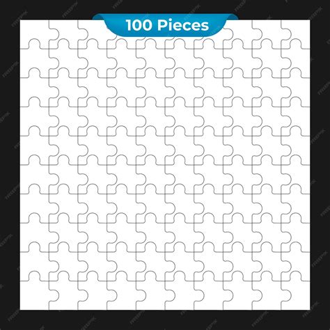 Premium Vector | Blank puzzle pieces