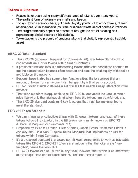 Tokens and De Fi - DBBNSB - Tokens in Ethereum People have been using ...