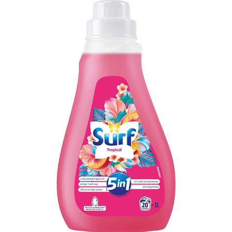Surf 2in1 Laundry Liquid Detergent Tropical Lily 1l | Woolworths