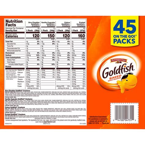 Pepperidge Farm Goldfish Crackers Sweet & Savory Variety Snack Packs ...