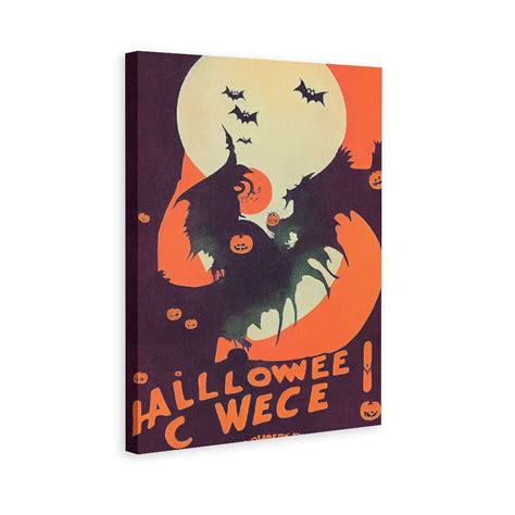 Buy Halloween Concert Circa 1965 Aesthetic Canvas Bedroom Wall Decor AI ...