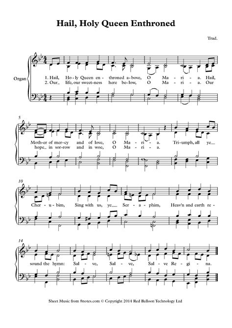 Hail, Holy Queen Enthroned Sheet music for Choir - 8notes.com