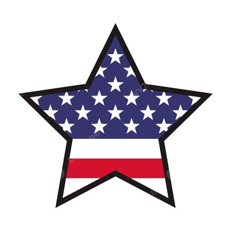 星形與美國國旗獨立日插畫 向量, 美國, 独立日, 自由向量圖案素材免費下載，PNG，EPS和AI素材下載 - Pngtree
