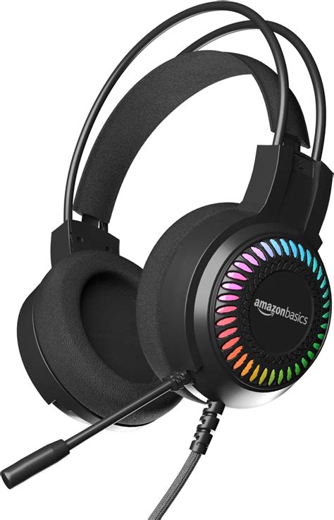 Amazon Basics Wired Over Ear Gaming Headphone with Mic for PC | 50mm ...