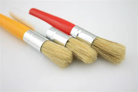 6pcs/lot Chubby Stubby child kids paint brushes set Baby Childrens ...