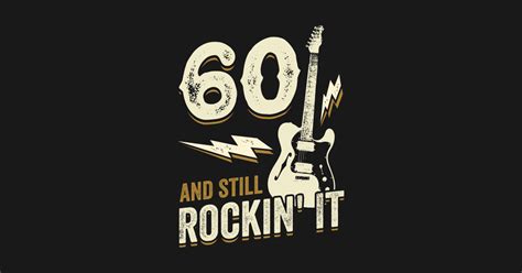 60. Birthday Rock Music Guitarist Gift - 60 Birthday Guitar - Magnet ...