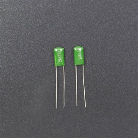 2A682K 6.8nF 100V Mylar Film Capacitor - Pack of 5 – REES52