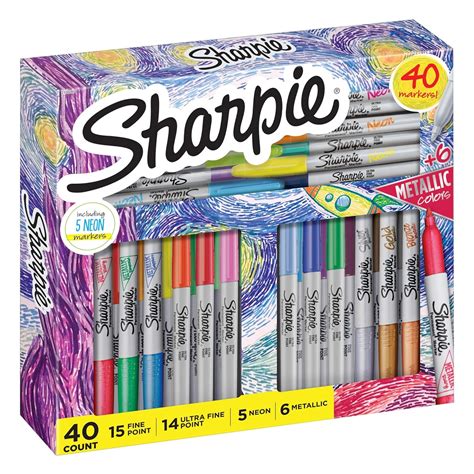 Sharpie Permanent Markers, Limited Edition Holiday Set, Assorted ...