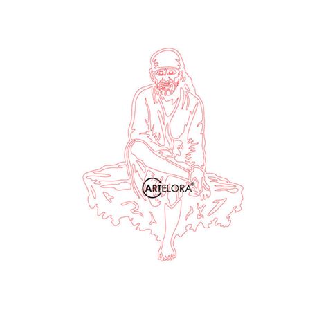 2D Modern Art Shri Saibaba (Shirdi) Laser cutting – ArtElora