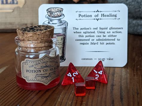 D&D Potion of Healing All Rarities - Etsy