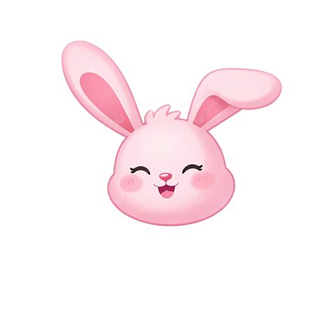 Cute Pink Bunny Emoticon Pack, Pink, Rabbit, Cute PNG Transparent ...