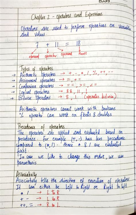 Chapter 2 - Data structure notes - Chapter 2 operators and Expressions ...