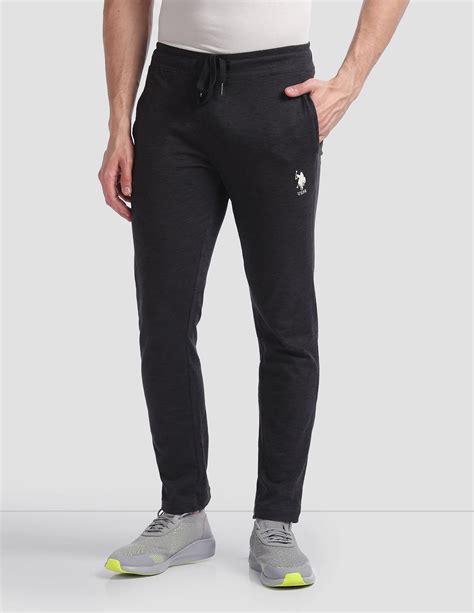 Buy Men Comfort Fit Cotton Polyester I672 Lounge Track Pants - Pack Of ...
