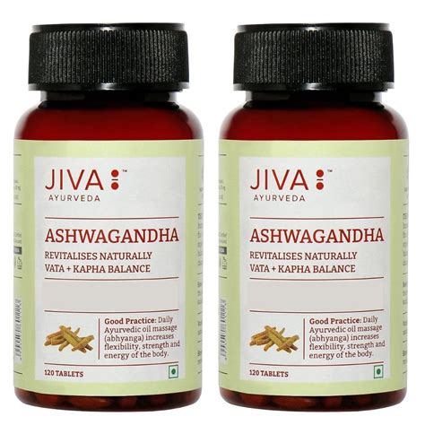 Jiva Ashwagandha Tablets 500mg | Pure Herbs Used | 100% Pure & Natural ...