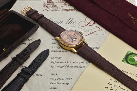 The only known reference Patek Philippe 1518 double-signed & certified ...