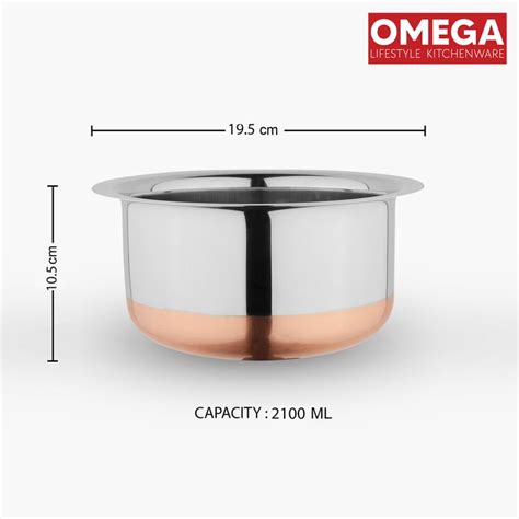Buy OMEGA Stainless Steel Tope - 2.1L from Omega at just INR 1405.0