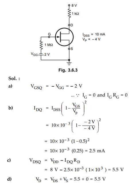 Biasing of JFET - Solved Example Problems | Junction Field Effect ...