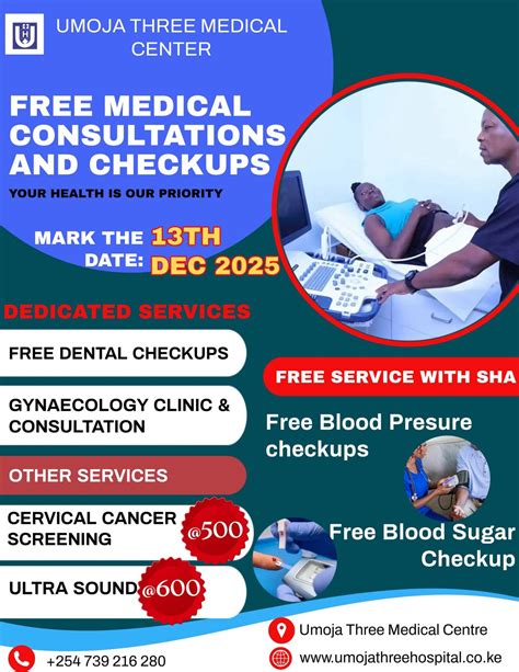 Free Medical Consultation, Umoja three market, along Kangundo road ...