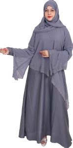 Dubai Collection Polyester Abaya With Hijab Price in India - Buy Dubai ...