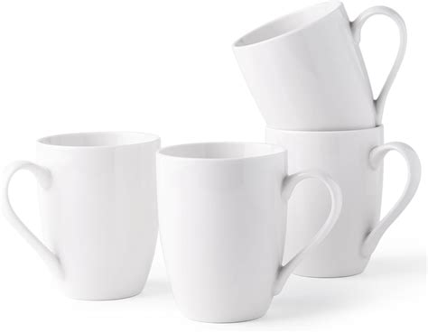 Amazon.com | GBHOME 12 OZ Off White Coffee Mugs, Porcelain Bulk Coffee ...