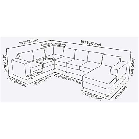 7 Seater Sofa Set: U Shape Reversible Sectional Sofa Set – Studio GKW