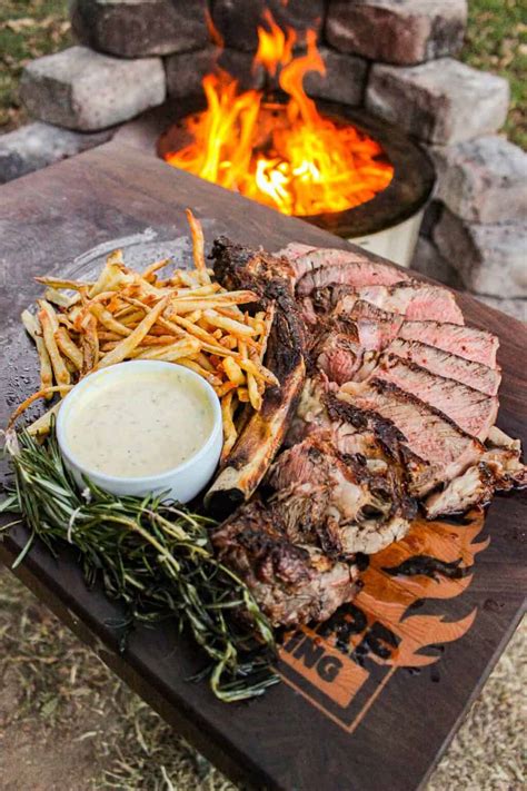 Grilled Ribeye with Beef Tallow Fries - Over The Fire Cooking