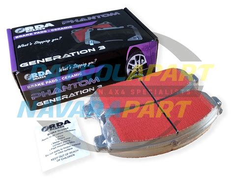 RDA Phantom Premium Front Brake Pads For Nissan Navara D40 (Spanish ...