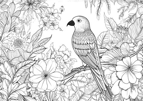 Love Birds Printable Coloring Sheets Coloring for Kids - Bird Coloring ...