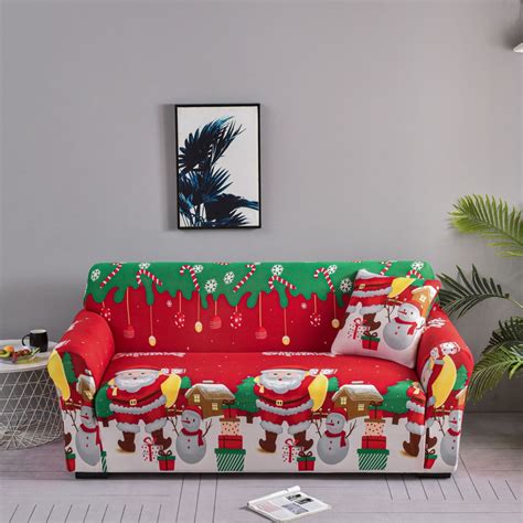 Santa Claus All Inclusive Sofa Set Christmas Snowman Xl Sofa Cover - 1 ...