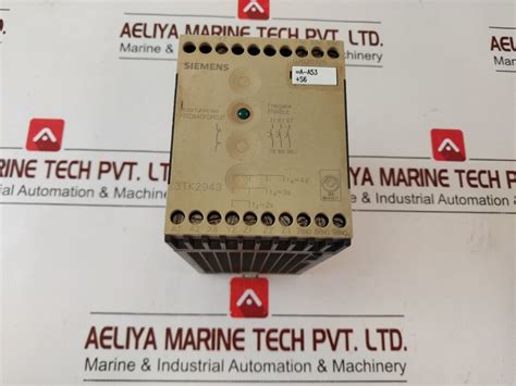 Siemens 3Tk2943-0Bb4 Safety Relay Contactor 6A/240V Ac – Aeliya Marine Tech