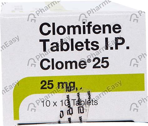 Clome 25 MG Tablet (10): Uses, Side Effects, Price & Dosage | PharmEasy