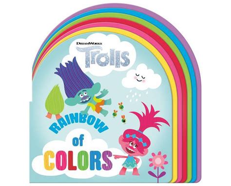 Buy Rainbow of Colors DreamWorks Trolls - by Random House Board Book ...