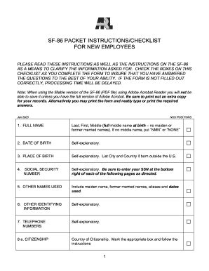 Sf 86 Fillable - Fill Online, Printable, Fillable, Blank | pdfFiller