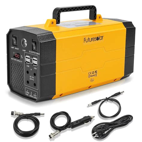 Futuresolar 500W Portable Generator with 2 DC Ports/4 USB Ports and 4 ...