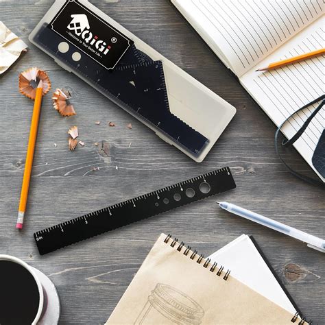 XQIGI Metal Triangular Scale Ruler Set, 4 Pieces Aluminum India | Ubuy