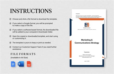 Editable Communication Strategy Template 的图像结果