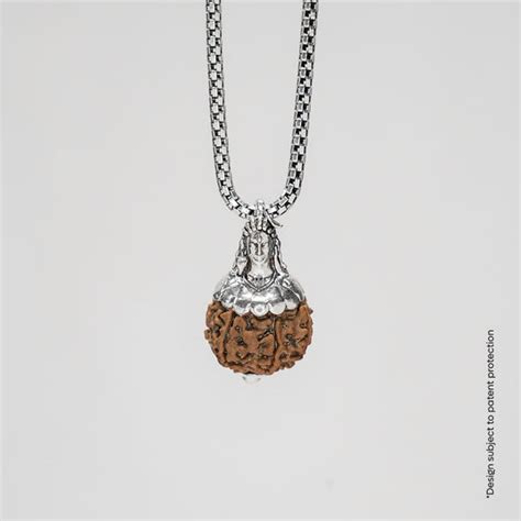 Adiyogi Pendant (7 Mukhi Nepali Rudraksha) – Prinjal Jewels