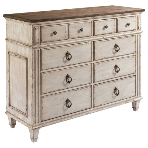 American Drew SOUTHBURY Bureau with 8 Soft Close Drawers | Mueller Furniture | Dressers