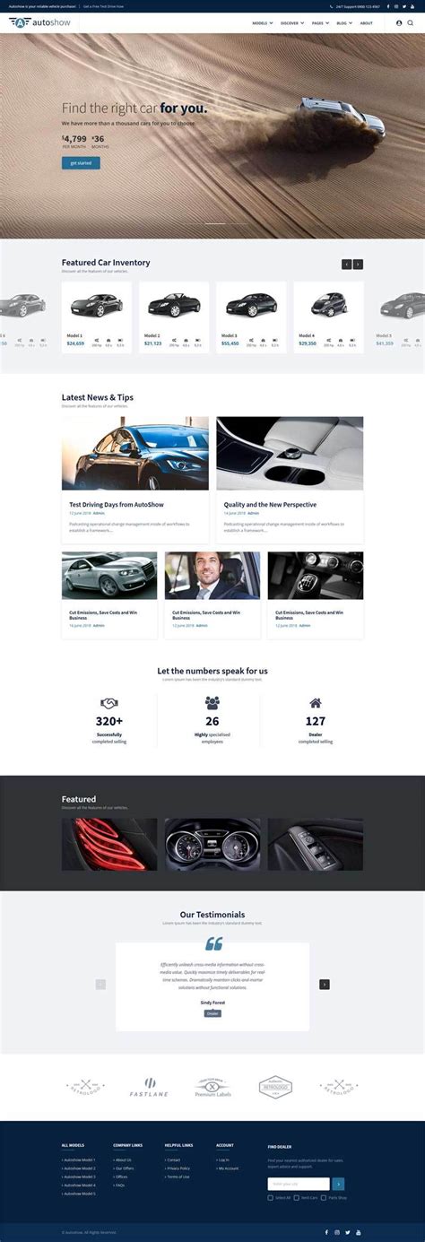 汽车销售类公司企业网站模板 - PC模板 - 网站模板大师-网站模板制作_网页模板开发
