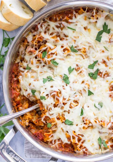15 Minute One Pot Lasagna - The Busy Budgeter
