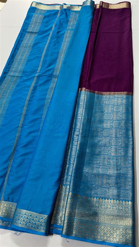 Half n Half Semi Mysore Crepe Silk Saree – Sarees By Varahi