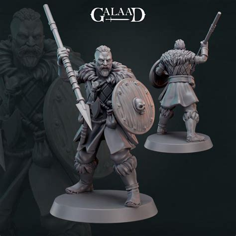 Male Norse Fighter 3 | 32 Mm Scale | Tabletop | Unpainted Miniature ...
